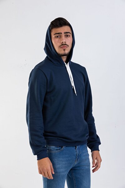 Raf Coll Унісекс світло-синя толстовка з капюшоном