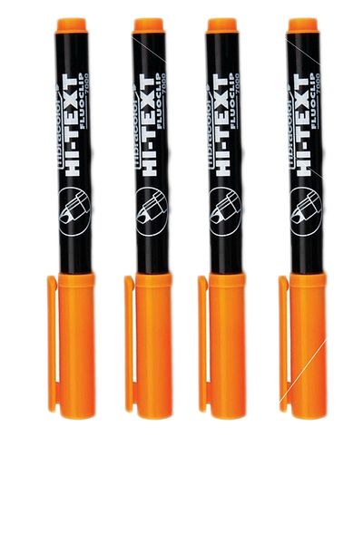 Hi-Text Hı-text Highlighter Orange 4 Pieces