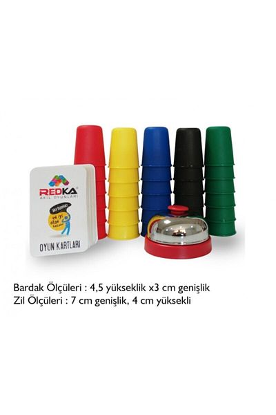 Redka Practical Set of 2 - with Cups and Domino Fun Family Game Gift