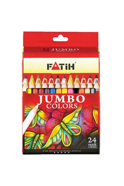 Fatih Kuru Boya Karton Kutu Jumbo Tam Boy 24 Renk 33350