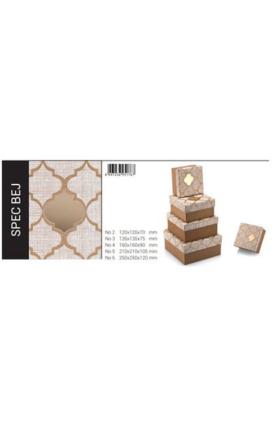 Gıpta Bx1767-06 Spec Krem Kare 6 Nolu 250*250*120