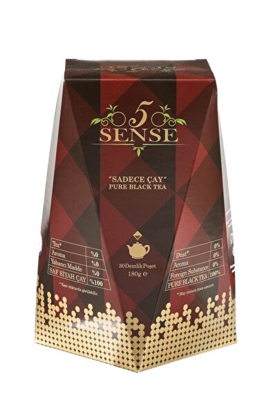 5 Sense Saf Siyah Çay, 30 Demlik Poşet