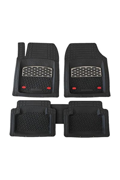 SAFİR Opel Corsa C 2000 2006 Uyumlu Universal Paspas Derin Havuz Kenarlı Krom...