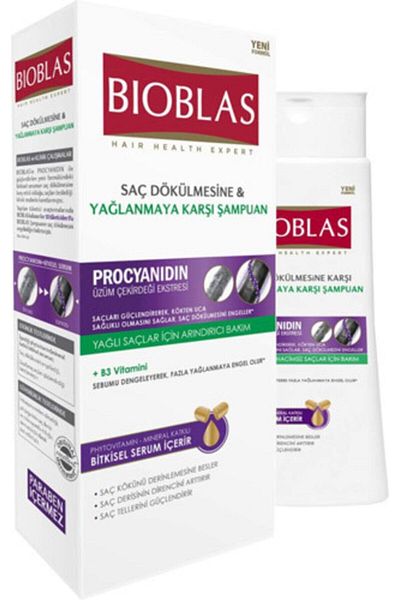 Bioblas Șampon pentru păr gras 360 Ml+360 Ml
