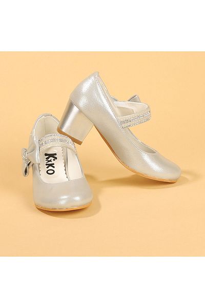 Kiko Kids Balerina pentru fete de culoare argintie