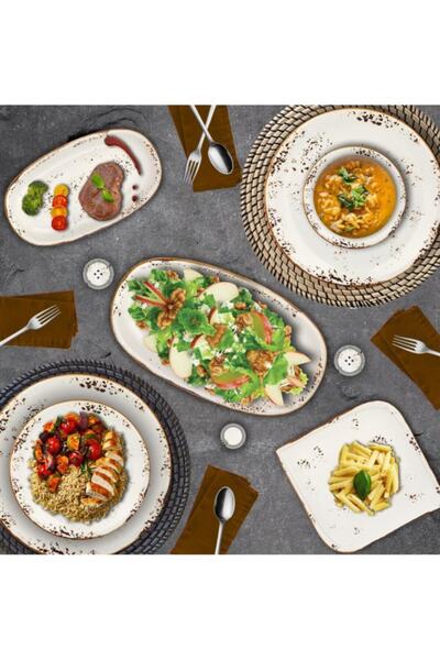 By Bone Porselen By Bone Elegance 30 Parça Porselen Yemek Takimi