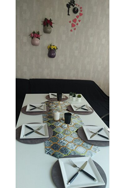 Ayşemce Σετ τραπεζαρίας American Service 6 τεμαχίων σε σκούρο γκρι Supla (γκρ...