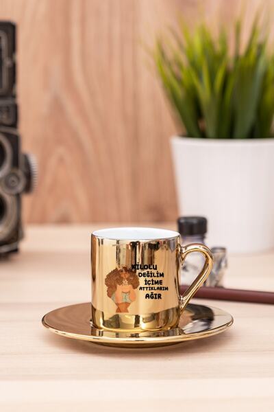 Procity Içime Attıklarım Ağır Gold Türk Kahvesi Fincanı