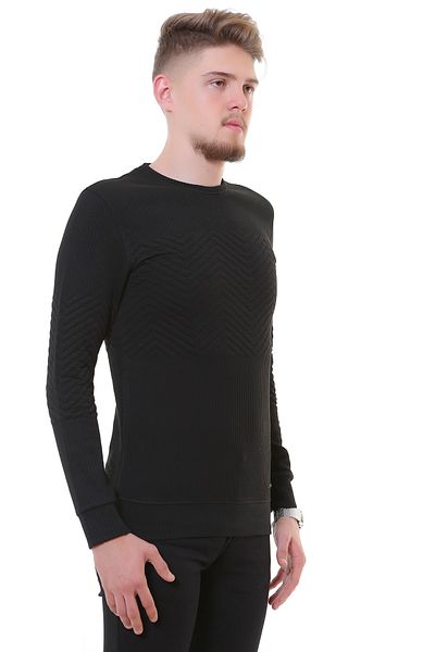 Calvin Klein Pánsky čierny sveter Calvin Klein Small Logo