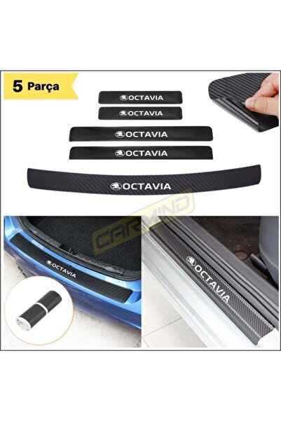 Carmind Skoda Octavia Bagaj Ve Kapı Eşiği Karbon Sticker Set