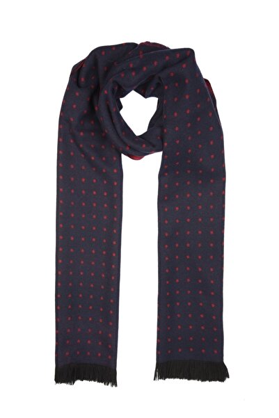 Esgue Eșarfă de viscoză burgundă pentru bărbați