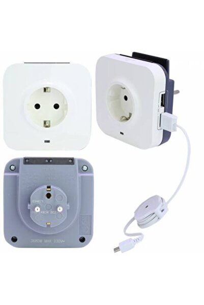 Legrand 2 Usb'li Parafudrlu Topraklı Priz