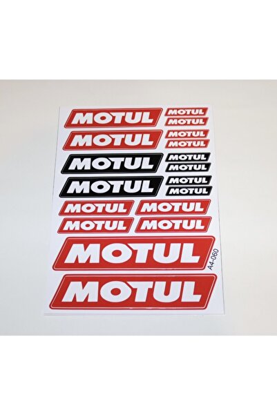 Gogo Motul Yağ Motosiklet Araba A4 Sticker Set 18 Parça