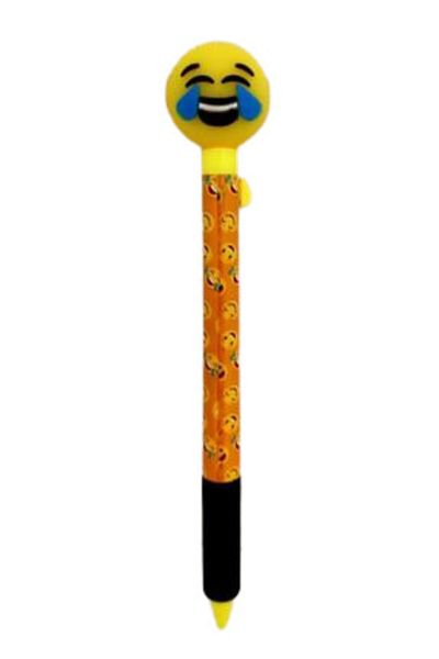 Mikro 0.7 Tip Pen with Cute Smiling Face Emoji Figure