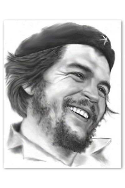 Cakatablo Επαναστατικό ξύλινο πίνακα με πορτρέτο του Ερνέστο Τσε Γκεβάρα (Μέγ...