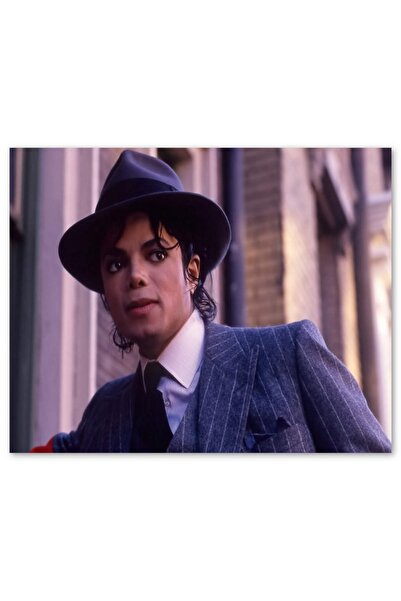 Cakatablo Ahşap Tablo Michael Jackson Takım Elbiseli (25x35 Cm Boyut)