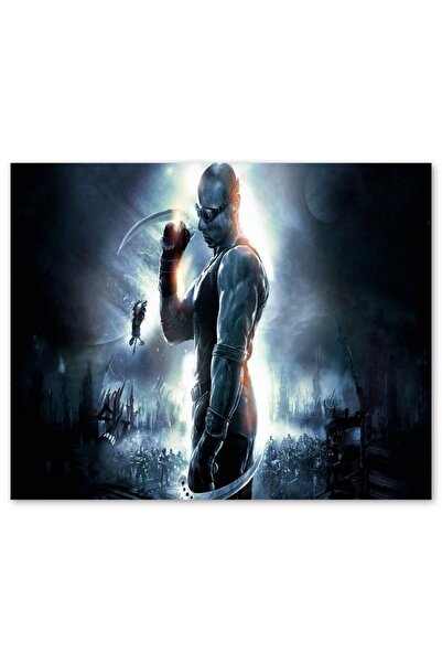 Cakatablo Ahşap Tablo Kaçış Riddick Görseli (50x70 Cm Boyut)