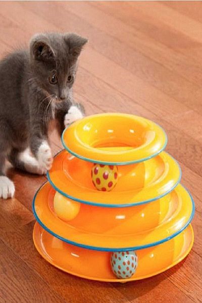 CMT Tower Of Tracks Ball Round Cat Toy - 24 X 13 Cm