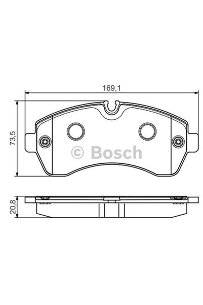 Bosch Σετ τακακιών φρένων, δισκόφρενο 0 986 495 107