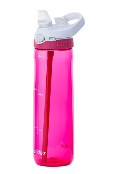 Contigo Asland Tren Tek El Bas İç Kapaklı Su Matarası 720ml 2197050 - Pembe