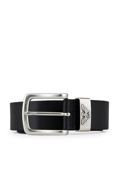 Emporio Armani Men's Black Genuine Leather Belt Y4s201 Ydd6g 80001