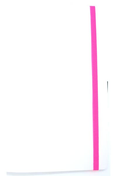 Faber Castell A5 Agenda Notebook Artificial Leather Neon Pink Unlined Undated