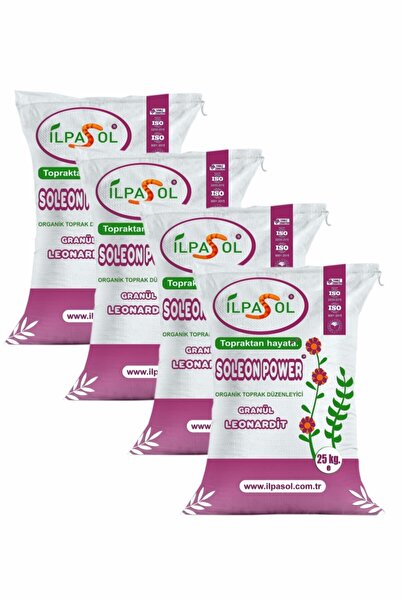 ilpasol Leonardit Organik Toprak Düzenleyici Granül Gübre 100 Kg 4 Çuval