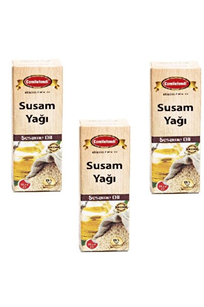 Cemilefendi زيت السمسم بالضغط البارد 3 قطع 20 مل