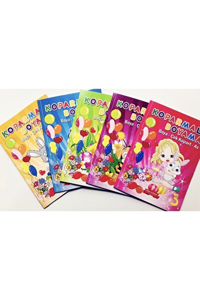 GÖNÜL YAYINCILIK Yayıncılık Koparmalı Boyama 1 Adet ,renk Seçenekli Mavi,pemb...