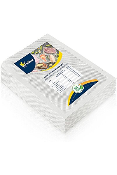 18x23 Cm 200 Pieces Embossed Serrated Vacuum Bag-Bag Multilayer Thick Type