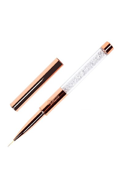 Venalisa Kapaklı Nail Art Çizim Fırçası Ince Tırnak Fırçası 9 mm No.2