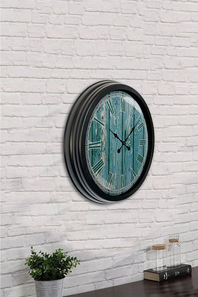 Kasva Concept Gift 40 cm Black Metal Cool Wall Clock