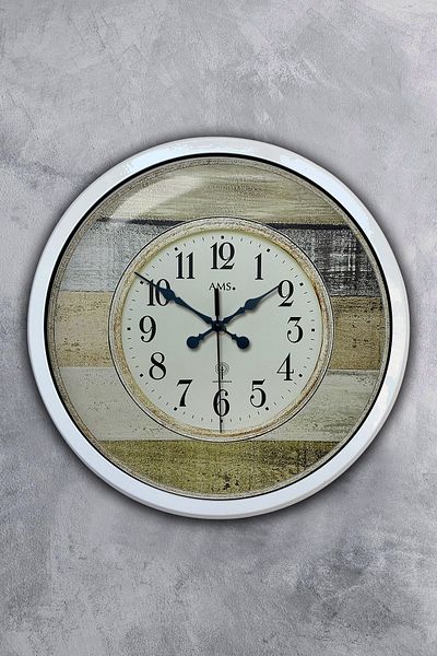 Kasva Concept Gift 40 cm White Metal Rich Wall Clock