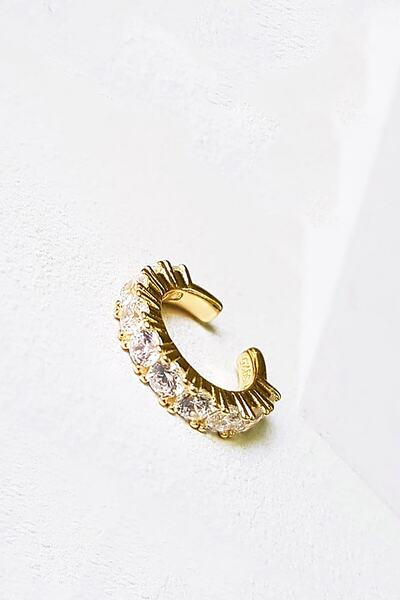 MorMajor Silver Ithal Dolu Taşlı Gümüş Kıkırdak