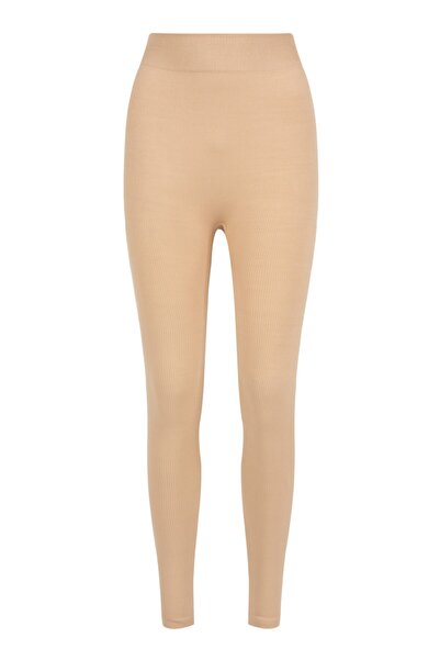 AQUELLA Καλσόν Ripli χωρίς ραφές Camel