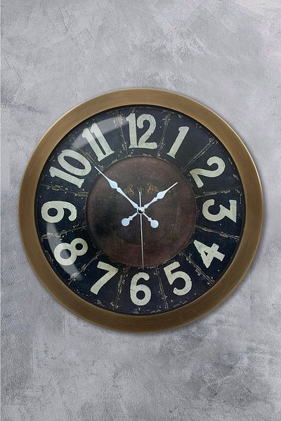 Kasva Concept Gift 36 cm Antique Metal Retro Wall Clock