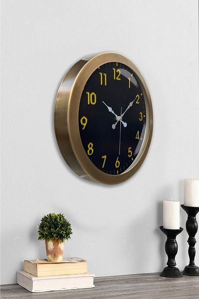 Kasva Concept 36cm Antique Metal Office Wall Clock