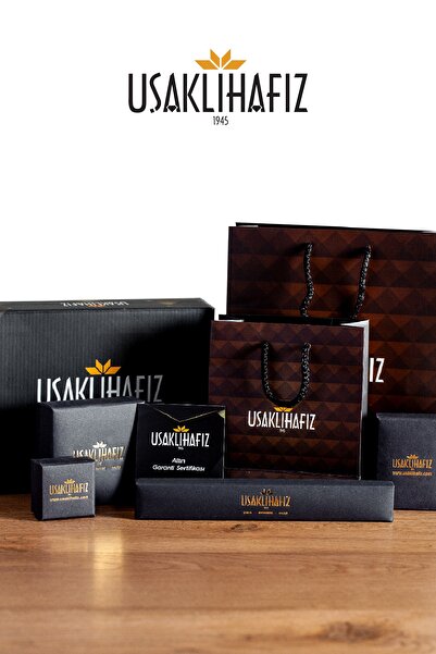 Uşaklıhafız kuyumculuk 14 Ayar Altın Beyaz Halka Küpe (1.60 CM ÇAP)