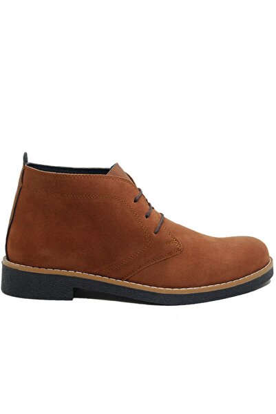 Genel Markalar Erkek Taba Rengi Süet Bağcıklı Bot