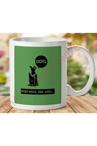 ART HEDİYE Yoda Only Once,you Life Two Side Printed Mug