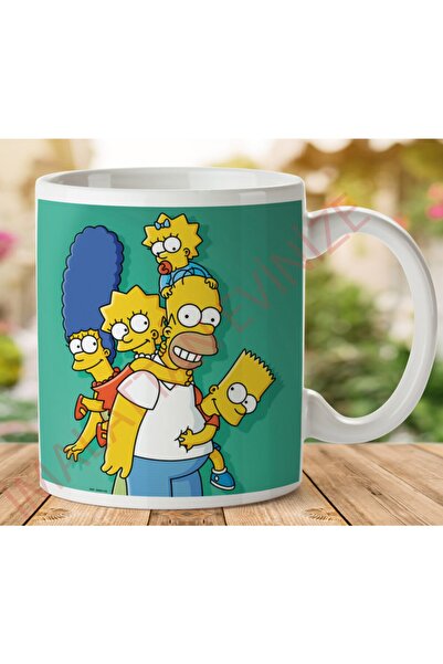 ART HEDİYE كوب سيمبسون مطبوع على الجانبين