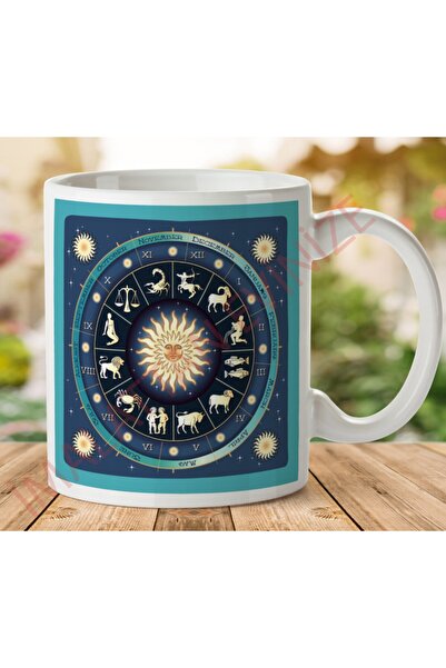 ART HEDİYE كوب بطبعة علامات زودياك على الجانبين