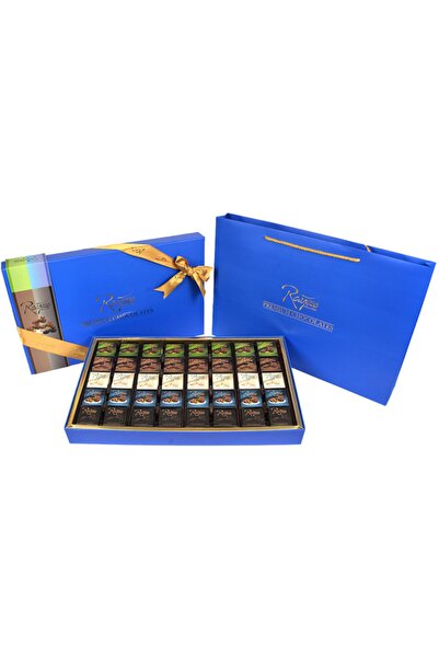 Rayess Çikolata Premium Blue Kutulu Yaprak Hediyelik Çikolata Mix 320 Gr