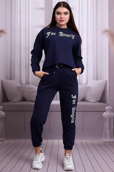 Deafox Σετ φόρμας Navy Blue For Angels Print