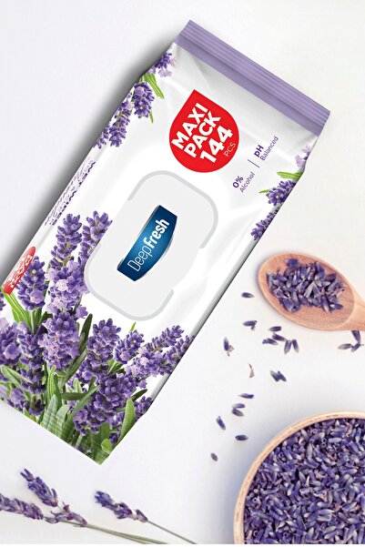 Deep Fresh Maxi Pack Islak Mendil Lavanta 5 X 144 Yaprak