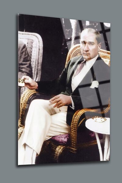 SRD Concept Atatürk 43 Cam Tablo-atatürk Tablosu