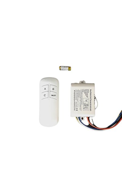 Marka 3'lü Avize Kumandası, Uzaktan Remote Kontrol, 3×1000watt