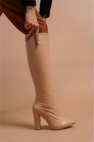 Ayakkabı Ateşi Cizme de damă Andros Nude Skin