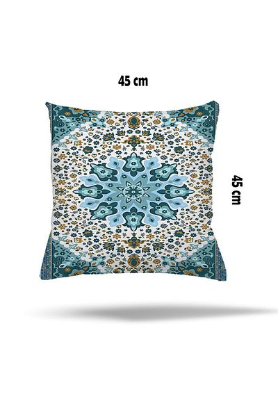 on the clouds Flower Patterned Striped Butterfly Cover with Hidden Zipper - Sofa Pillowcase