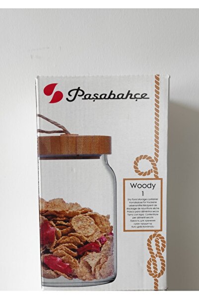 Paşabahçe Woody Bamboo Jar with Lid 860Cc